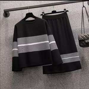 Korean 2 pieces tops and skirt sets New XL